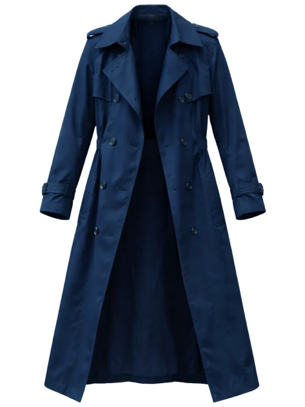 Tracker S03 Adriana Briana Venskus Blue Trench Coat F