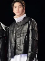 BTS The Come Back Live Suga Leather Jacket