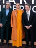Marty Life Is Short Premiere Kate Hudson Brown Coat