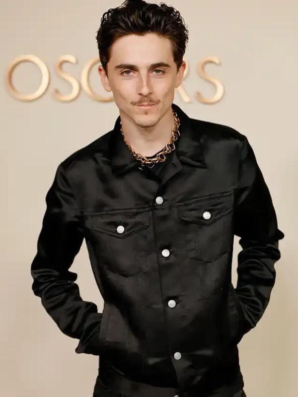 Oscars dinner 2026 Timothee Chalamet Black Jacket
