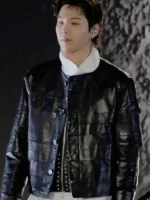 Suga BTS The Comeback Live Leather Jacket Front