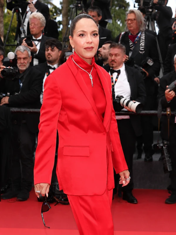79th Annual Cannes Film Festival Monia Chokri Red Blazer R