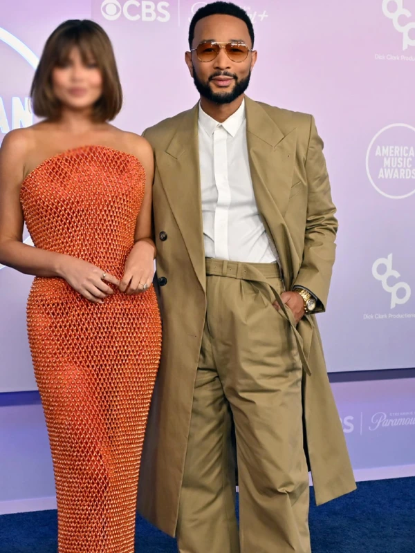 American Music Awards John Legend Coat First