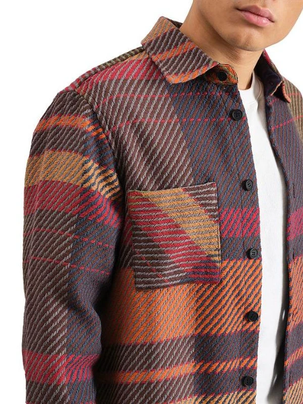 Claude The Four Seasons S02 Marco Calvani Multicolor Plaid Shirt Jacket 4
