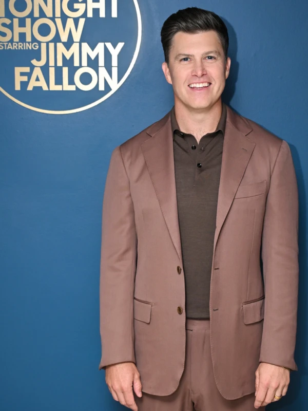 Colin Jost The Tonight Show Starring Jimmy Fallon Suit Second