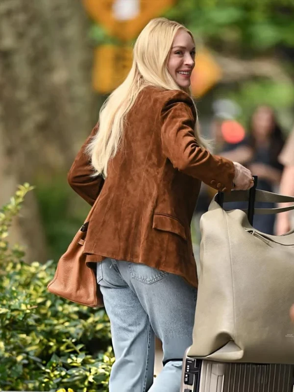Count Me Lies Lindsay Lohan Violet Lockhart Suede Blazer B