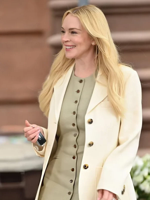 Count Me Lies Lindsay Lohan White Blazer
