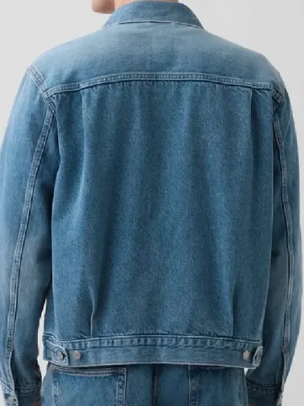 Euphoria S03 Zendaya Coleman Blue Denim Jacket Back