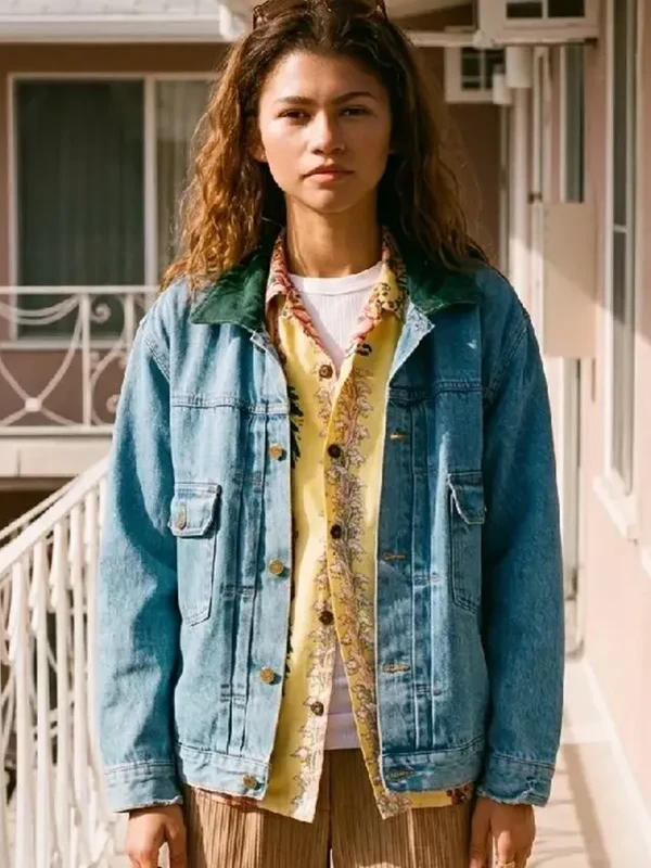 Euphoria S03 Zendaya Coleman Blue Denim Jacket