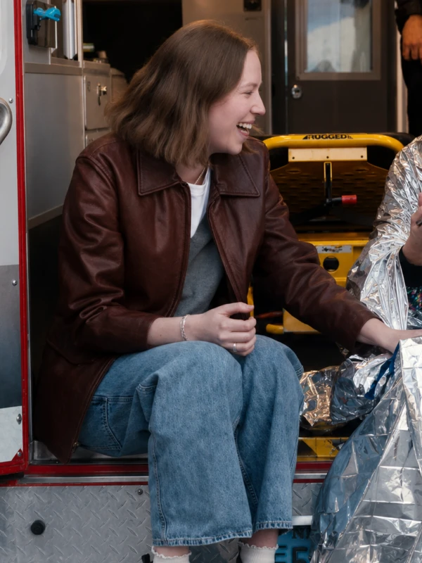 Hacks S05 Ava Daniels Hannah Einbinder Leather Jacket R