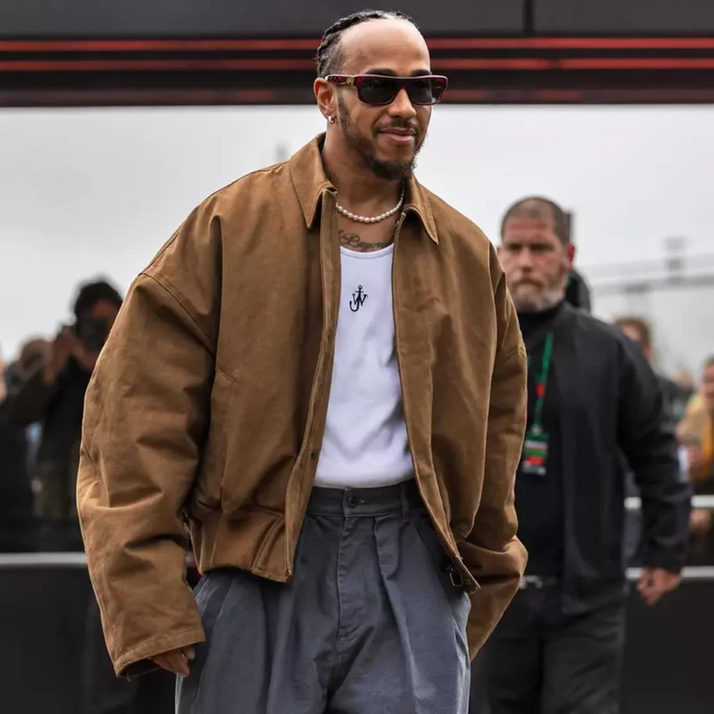 Lewis Hamilton British Grand Brown Cotton Jacket