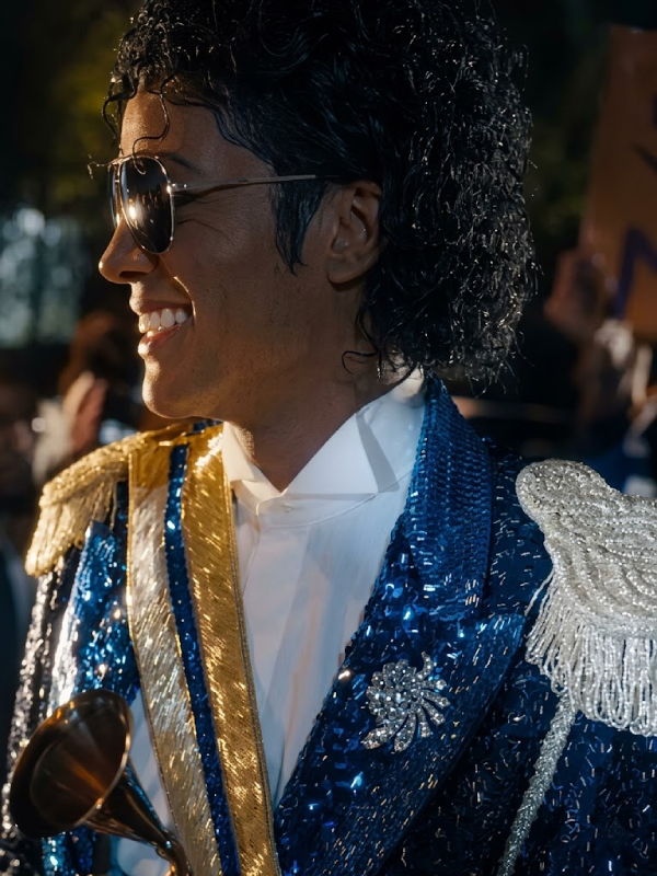 Michael 2026 Jaafar Jackson Blue Jacket