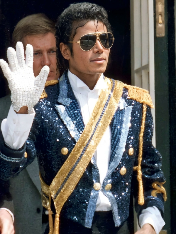 Michael 2026 Jaafar Jackson Blue Sequin Jacket