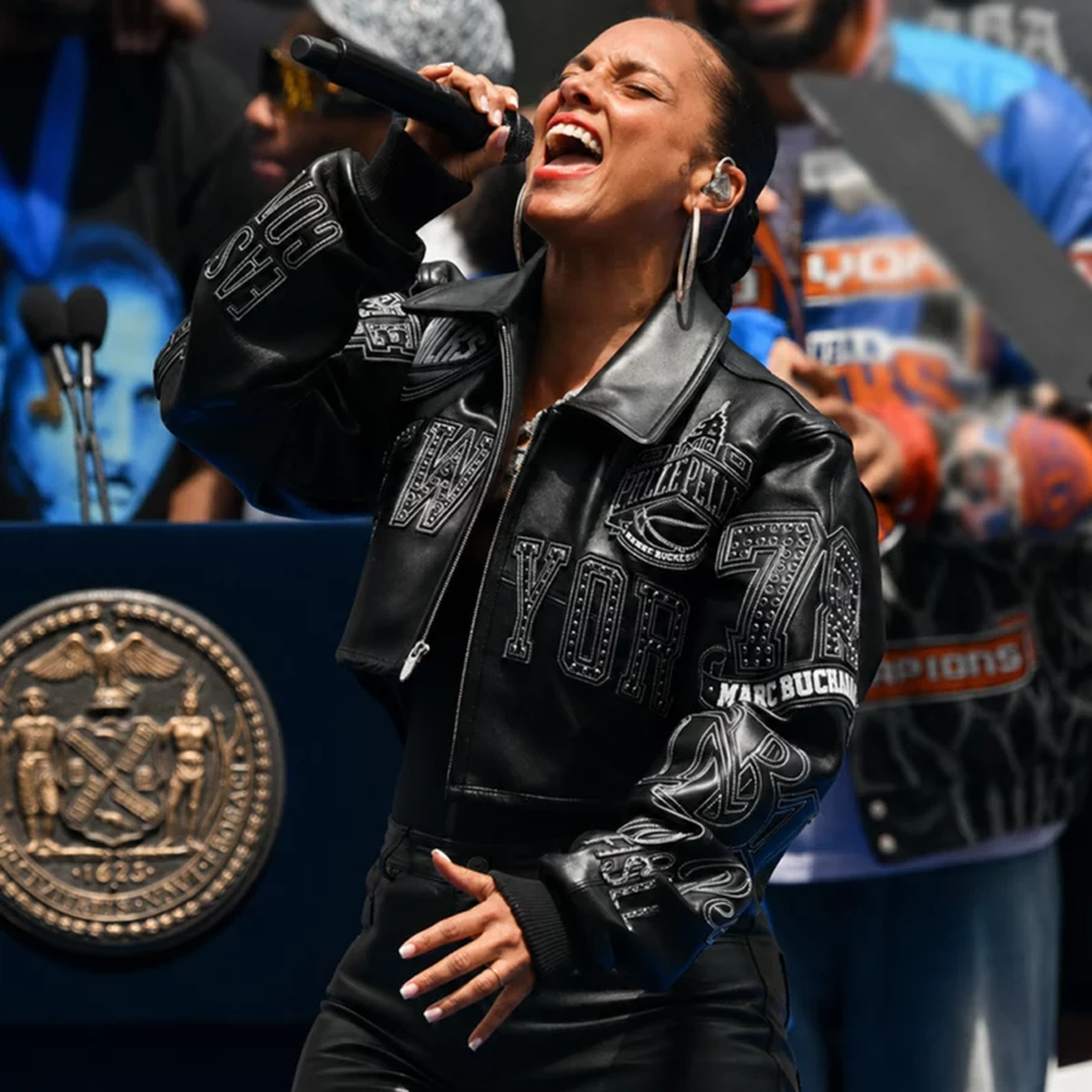 New York Knicks ship Alicia Keys Jacket