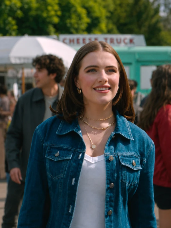 Off Campus Ella Bright Denim Jacket