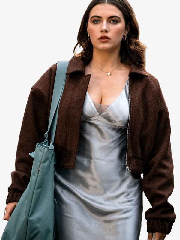 Off Campus Hannah Wells Brown Suede Jacket 1