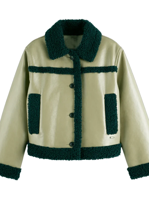 Off Campus S01 Allie Hayes Mika Abdalla Leather Jacket F