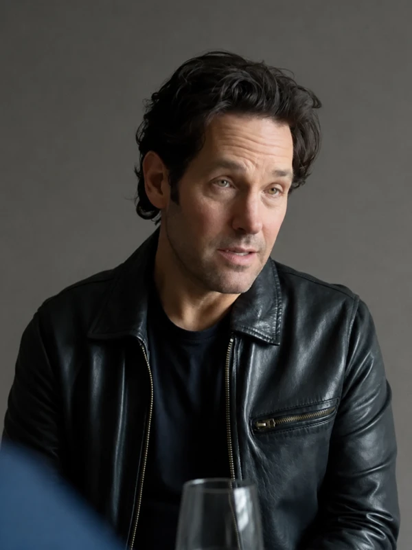 Power Ballad Paul Rudd Rick Leather Jacket First