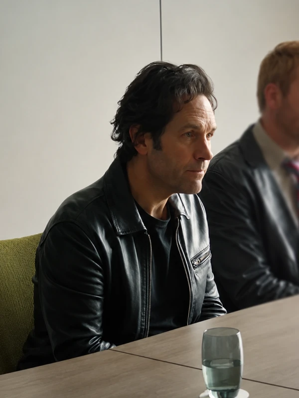 Power Ballad Paul Rudd Rick Leather Jacket R
