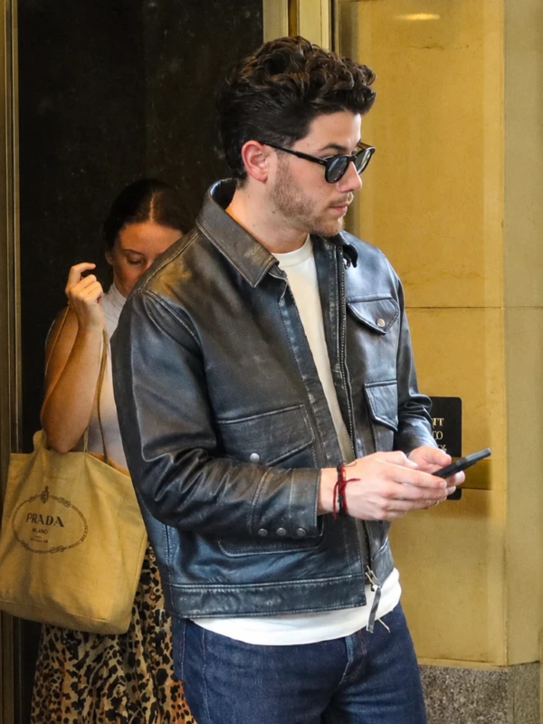 Power Ballad Press Junket Nick Jonas Jacket