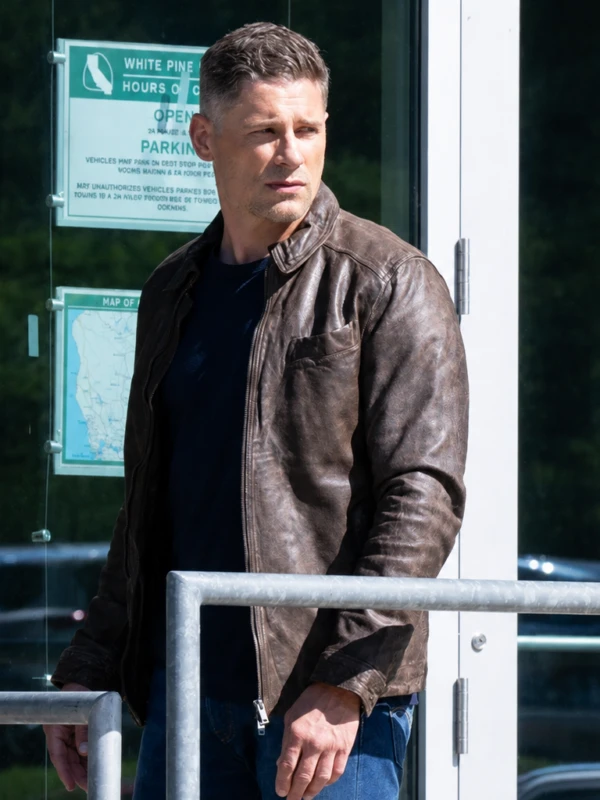 Sheriff Country Matt Lauria Nathan Boone Leatther Jacket First