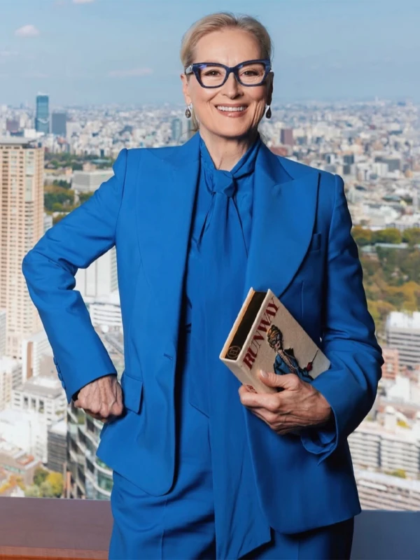 The Devil Wears Prada 2 Press Tour Meryl Streep Blazer