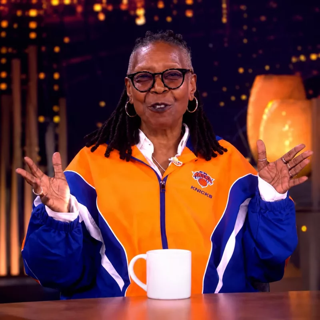 The View Whoopi Goldberg Knicks Colorblock Jacket