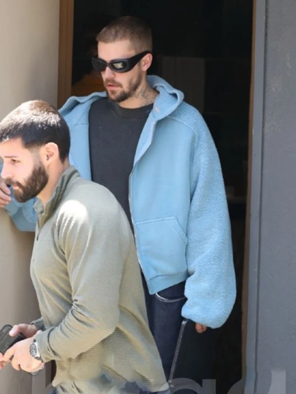West Hollywood Sherpa Justin Bieber Blue Jacket First